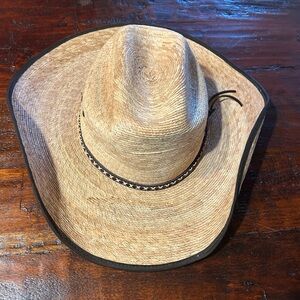 Classic Brown Cowboy Hat with Black Trim
